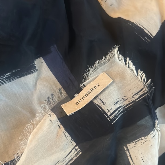 Burberry Large Square Scarf - Picture 4 of 5